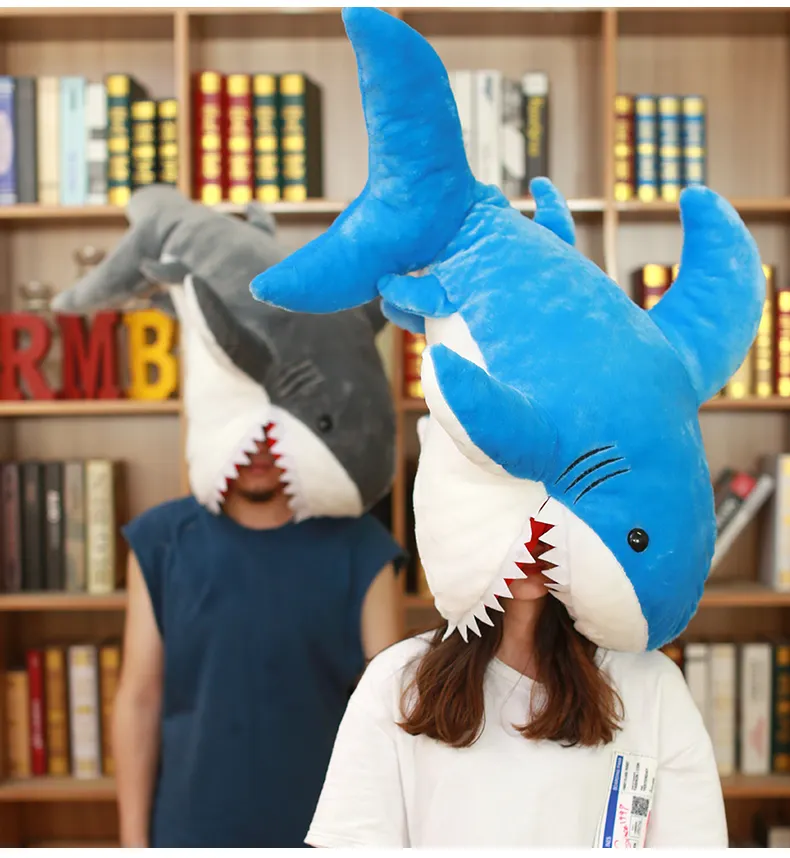 Cute Cartoon Shark Plush Pillow for Home Decor