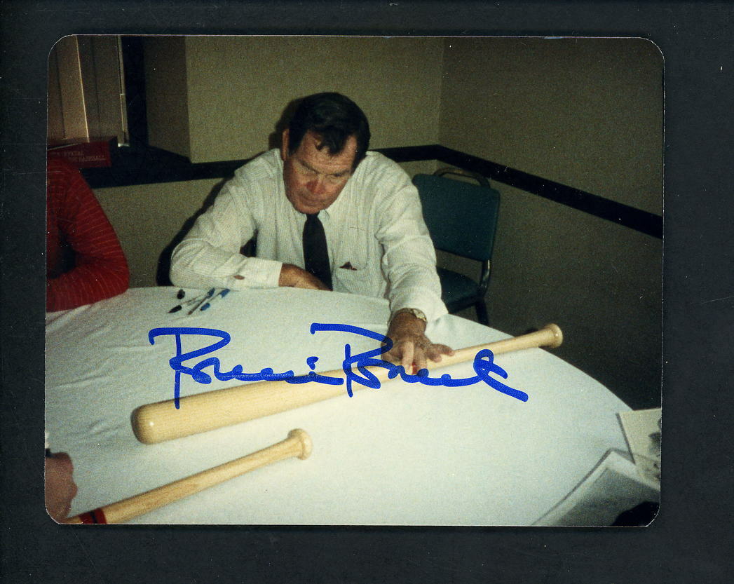 Robin Roberts Signed Autographed 3 1/2 x 4 1/2 Photo Poster painting Philadelphia Phillies