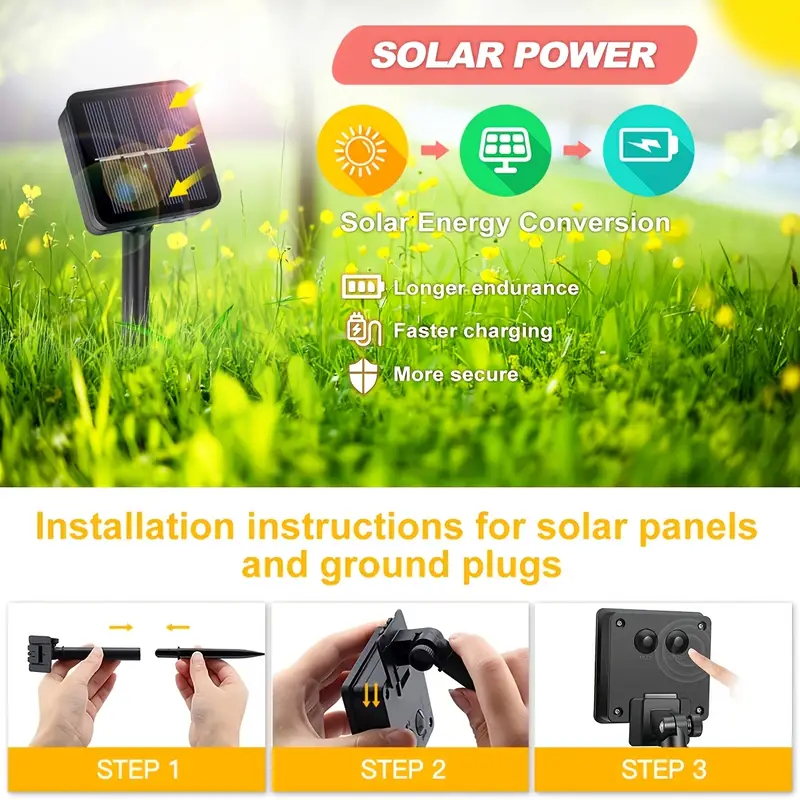 Tegooe Solar Bubble Ball Pathway Stake Lights - Waterproof Garden Decoration