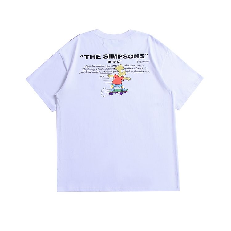 Off White T Shirt Arrow Thompson Men's short sleeve Tshirt Large Size Casual Fashion Men's Clothing Owt