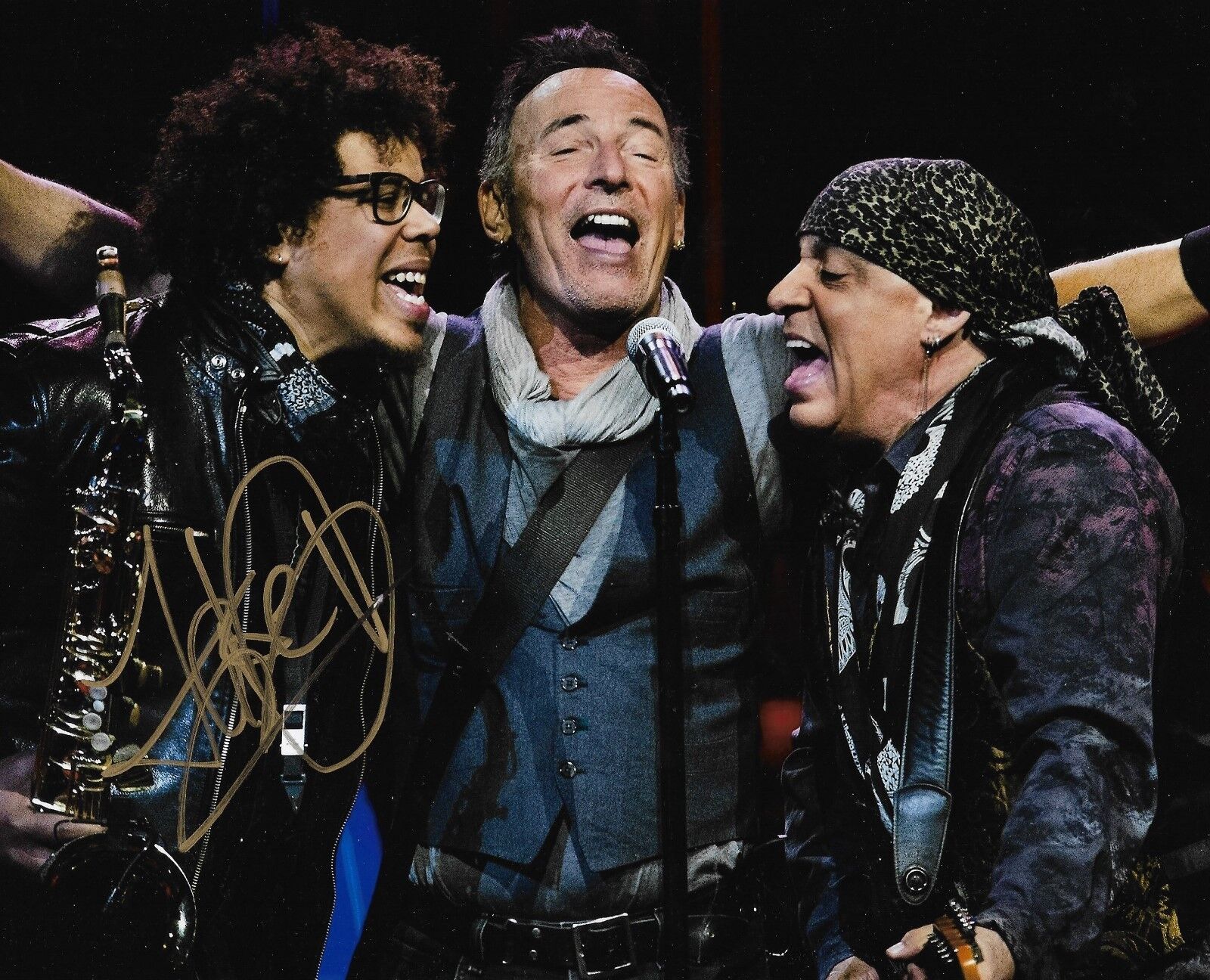 Jake Clemons REAL hand SIGNED 8x10 Photo Poster painting #1 COA Springsteen E Street Band