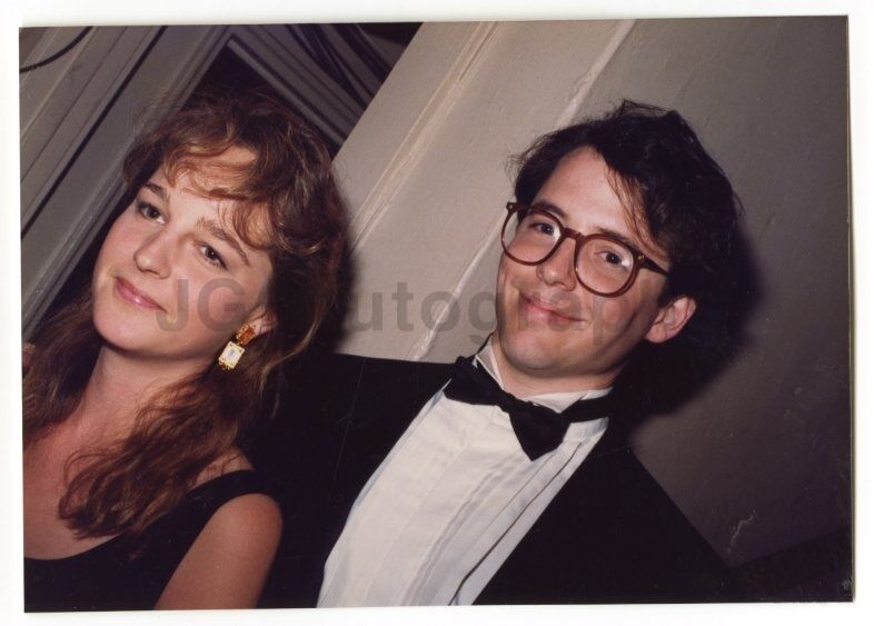 Matthew Broderick & Helen Hunt - Vintage Candid Photo Poster paintinggraph by Peter Warrack