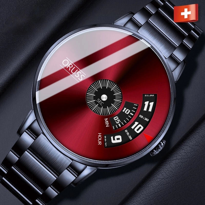 ORUSS Genuine Waterproof Men’s Watches Men’s Students Korean Fashion Quartz Watches Men’s Direct Sales