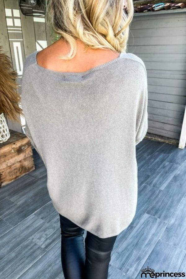 Sequined Love Patchwork Pullover