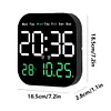 Digital Wall Clock LED Desk Alarm Clock Temperature/Date Display for Home Office