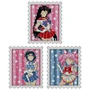 (3pcs)Sailor Moon Partial Counted Cross Stitch Fridge Magnet Kit 14CT 2-Strand 7x8cm Backstitch tapestrymarket