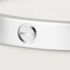 Cartier 18k White Gold Love Bangle Bracelet Size 17