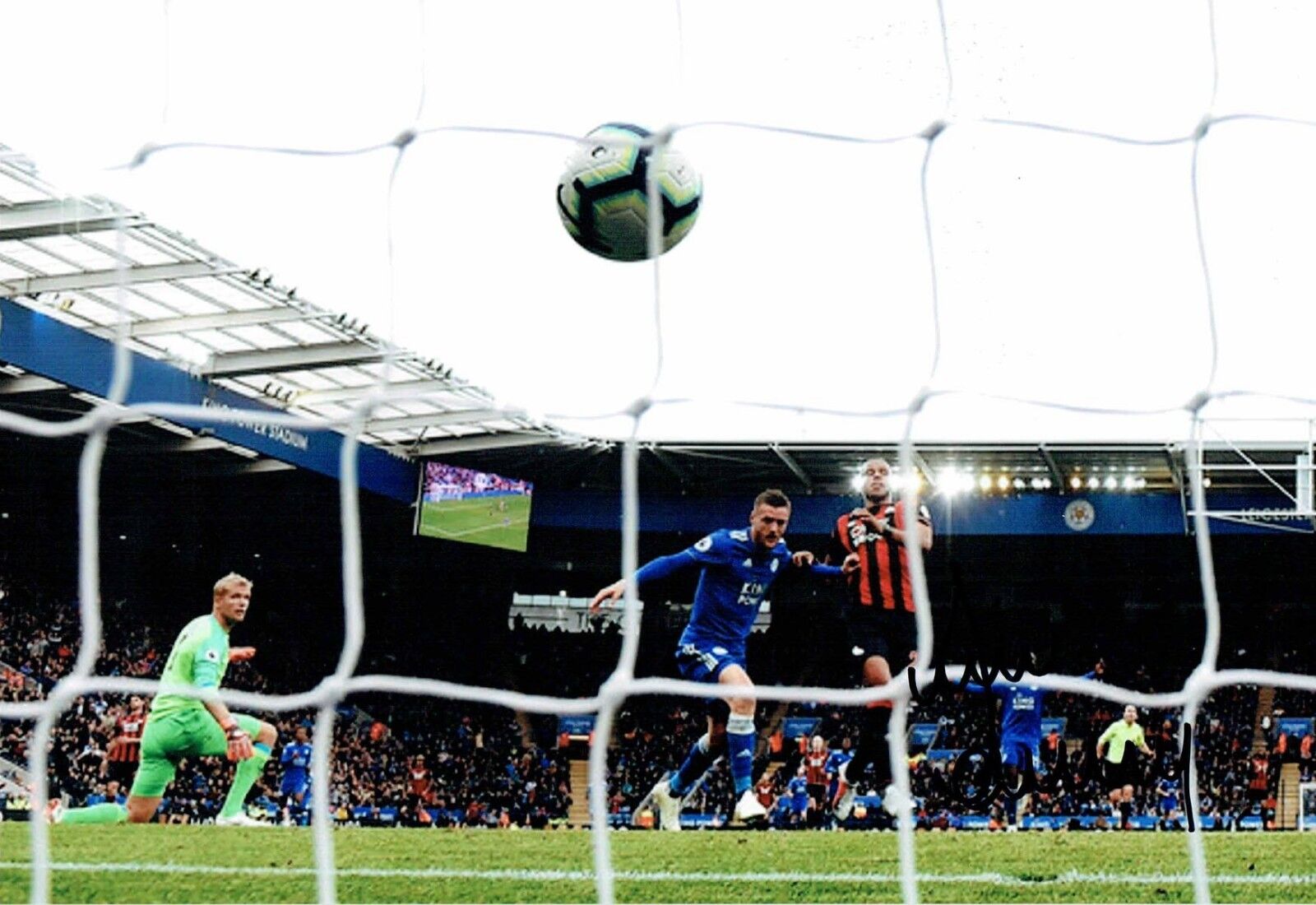 Jamie VARDY Signed Autograph 12x8 Photo Poster painting E AFTAL COA Leicester City ENGLAND