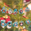 10Pcs Christmas Diamond Painting Photo Frame Hanging Pendant for Xmas Tree