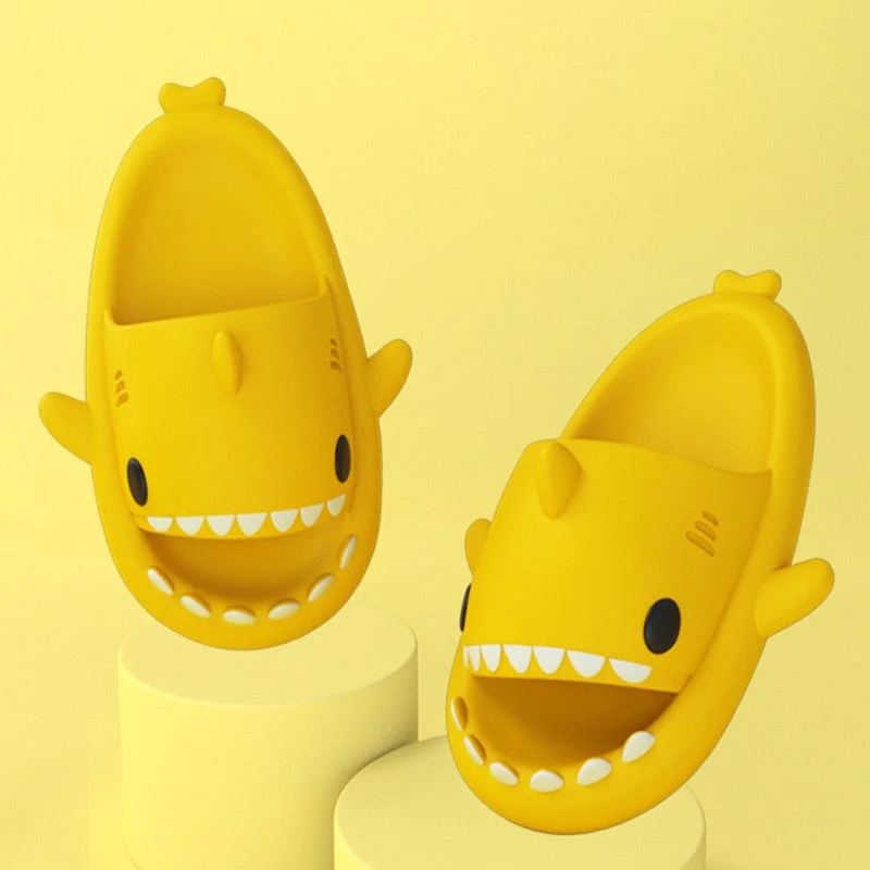 Man Women Shark Slippers Summer Adult Couple Slippers Indoor And Outdoor Funny Home Shoes Lovely Cartoon Cute Animal Slipper