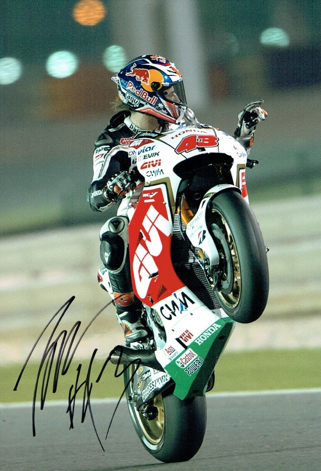 Jack MILLER Signed 12x8 Race Photo Poster painting AFTAL Autograph COA HONDA Aussie Rider MOTOGP