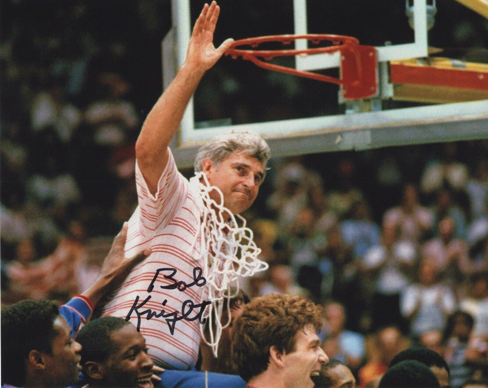 COACH BOBBY KNIGHT SIGNED AUTOGRAPH INDIANA HOOSIERS 8X10 Photo Poster painting