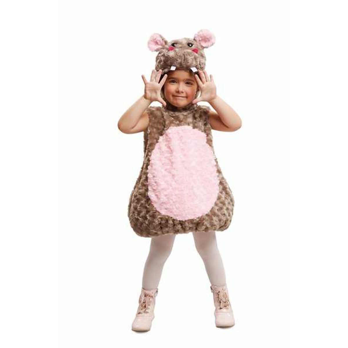 Costume for Children My Other Me Hippopotamus 3-4 Years Brown (2 Pieces)