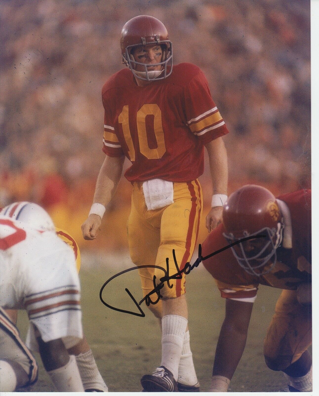 Pat Haden #1 8x10 Signed Photo Poster painting w/ COA USC Trojans -