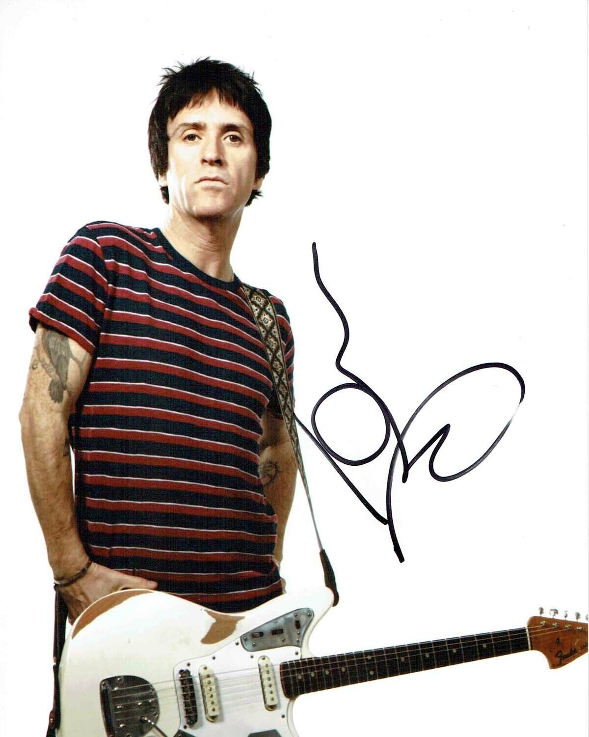 Johnny MARR SIGNED Autograph 10x8 Photo Poster painting 3 AFTAL COA The SMITHS Legend