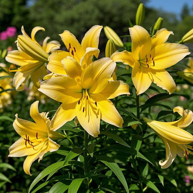 Double-petaled bicolor fragrant lily Bulbs—Fresh and Sweet
