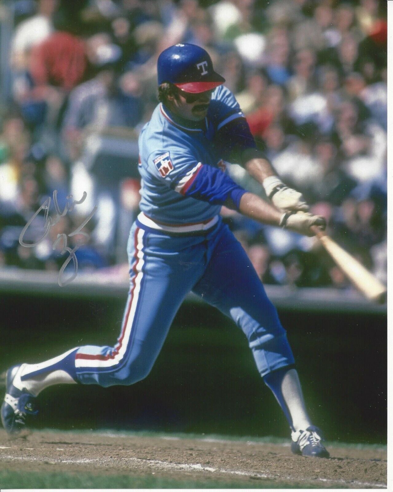 Richie Zisk Autographed 8x10 Texas Rangers#3