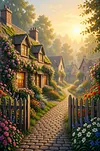 Luxury AB Velvet Diamond Painting Kit - Landscape