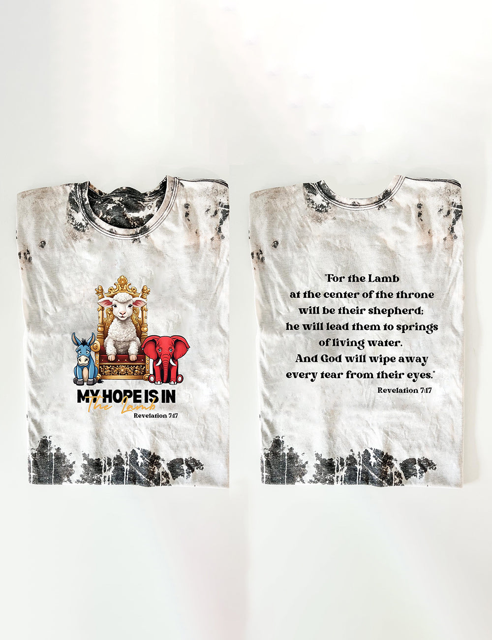 Women's My Hope Is in The Lamb Print Crew Neck T-Shirt