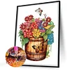 >SALE<5D DIY Partial Special Shaped Drill Diamond Painting Barrels Flowers Kit 30x40cm
