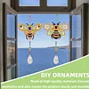 2PCS Bee 5D DIY Diamond Painting Wind Chimes Suncatcher Kit Double Sided Diamond Art Kits Suncatcher with Crystal Pendant for Home Wall Window Decor Adults DIY Art Craft