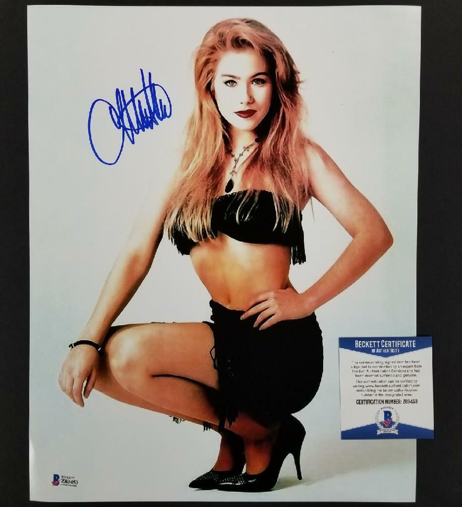 Christina Applegate signed 11x14 Photo Poster painting Married With Children G ~ Beckett BAS COA