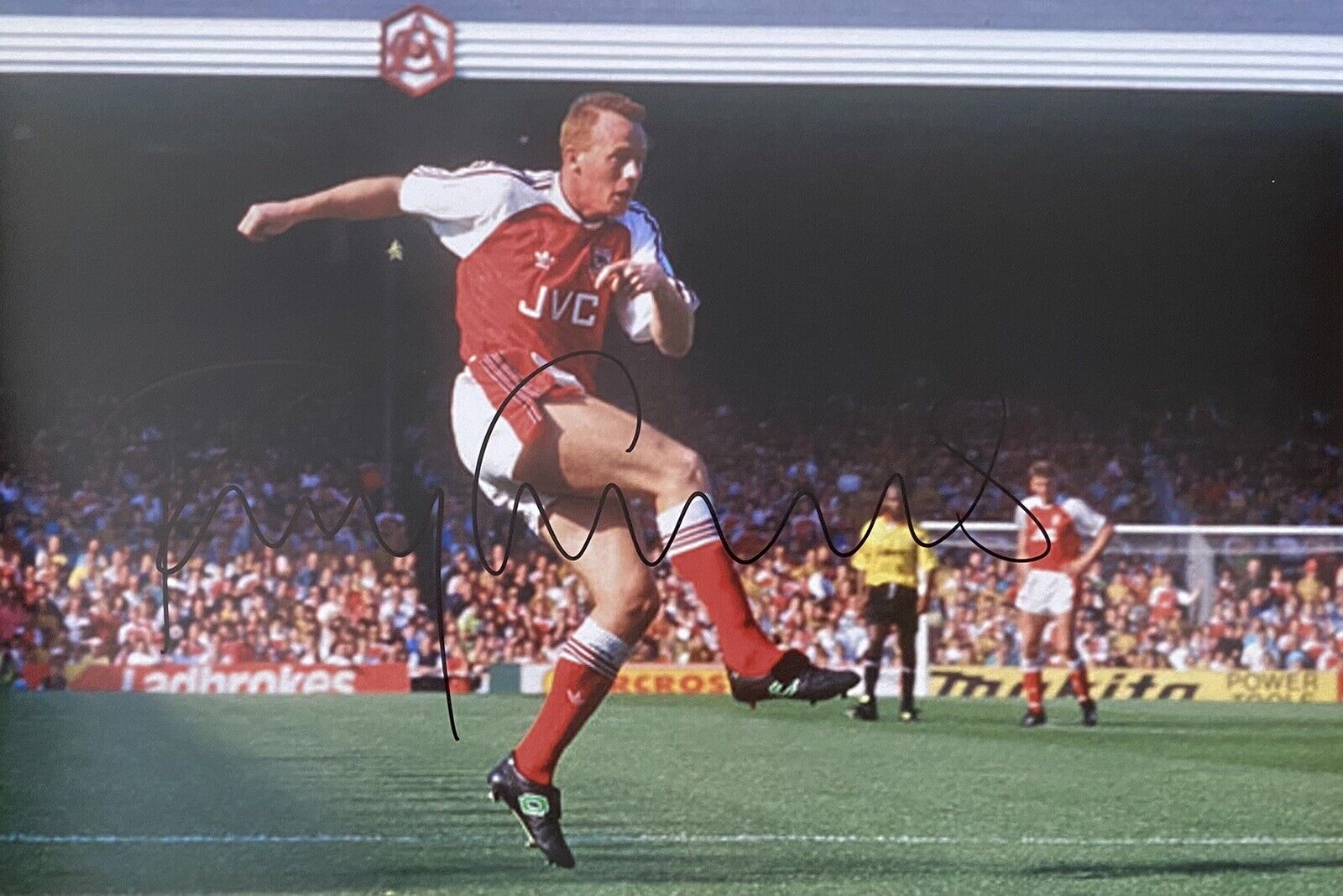 Perry Groves Genuine Hand Signed Arsenal 12x8 Photo Poster painting 2