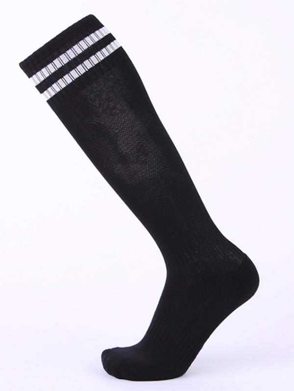 Striped Athletic Knee High Socks