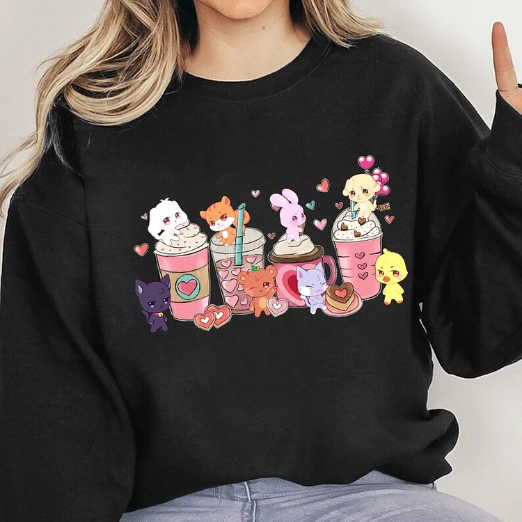 Ateez Aniteez Cute Cartoon Sweatshirt officialateezshop