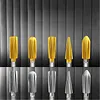 5Pcs Hex Shank Metal Grinding Drill Bits Reusable High Speed Steel Rotary Files Multi-Purpose High Speed Steel Multi-Material Carving Tool for Soft Metal Stone Carving