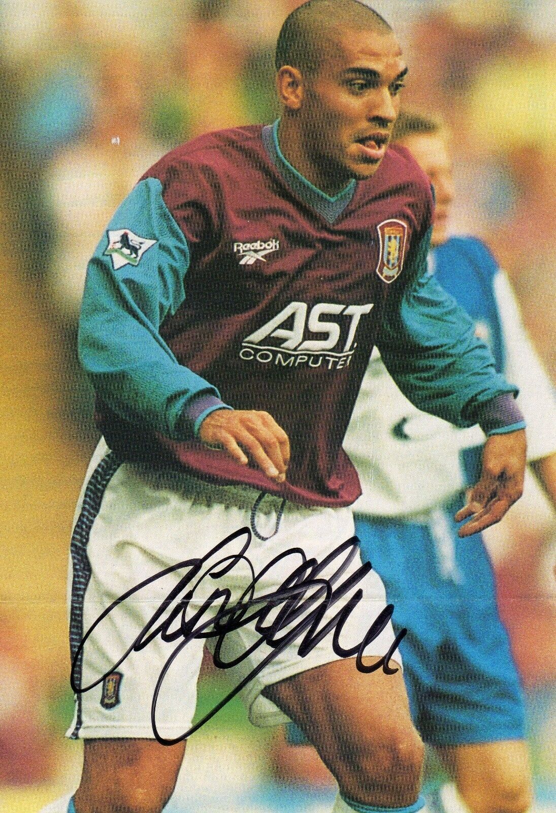 STAN COLLYMORE AUTOGRAPH, ASTON VILLA, FOOTBALL SOCCER