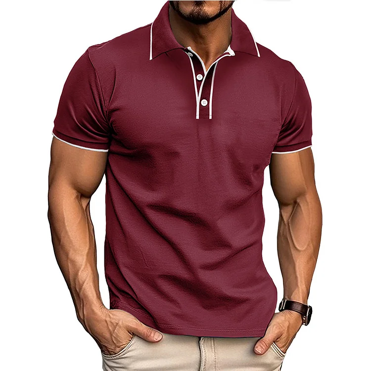 2025 Men's short-sleeved polo shirt