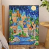 Night Seaside Castle- Round/Square AB Drills Diamond Painting(50x65cm)