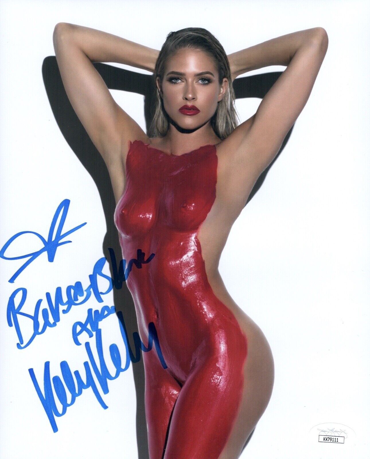 KELLY KELLY Signed 8x10 SEXY Photo Poster painting BARBIE BLANK WWE Autograph JSA COA Cert