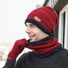 Gioiacombo&trade; Caldo cappello lavorato a maglia con sciarpa (donna e uomo)
