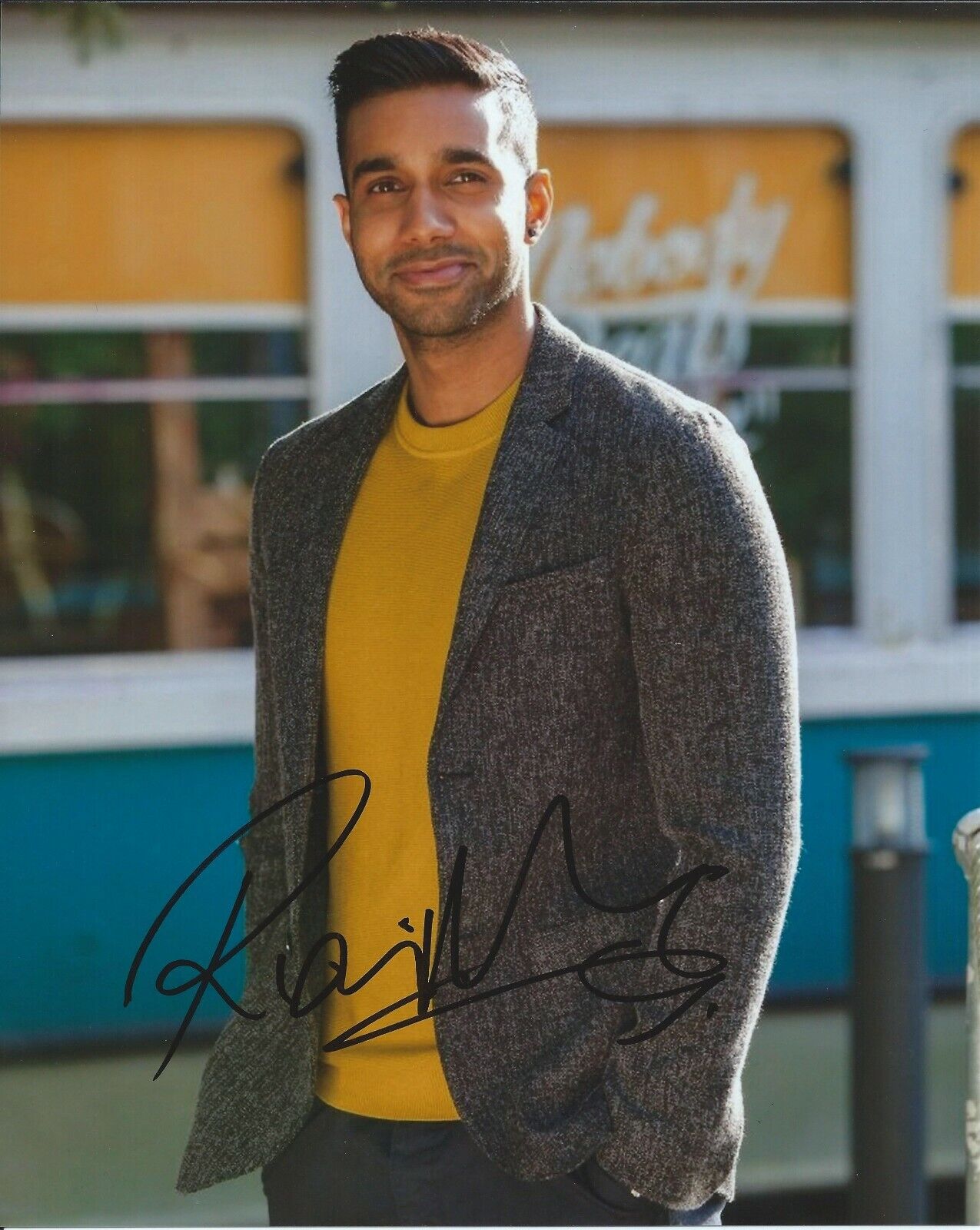 Rishi Nair autograph - signed Hollyoaks Photo Poster painting