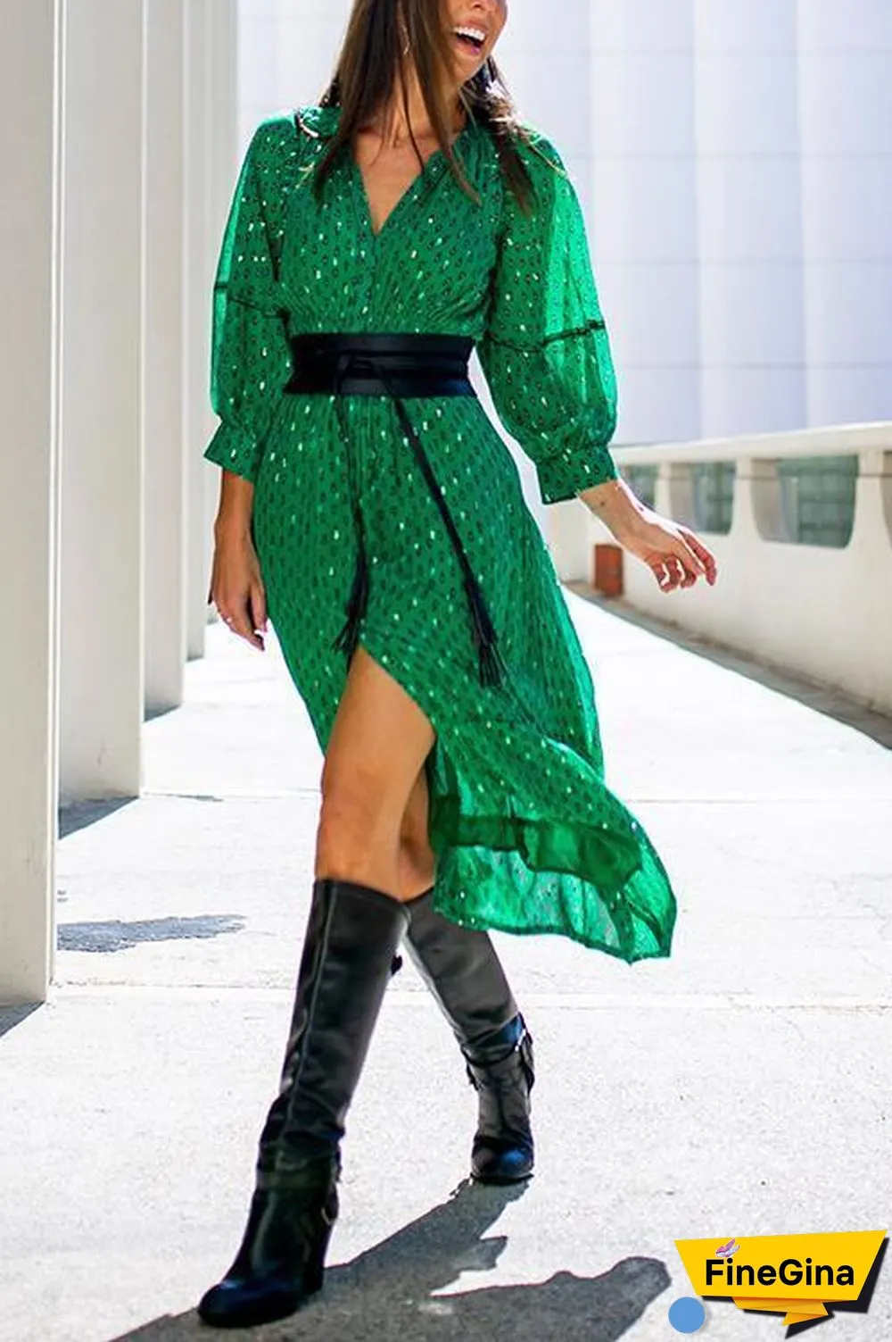 Tassels Pu Lace Up Wide Belt