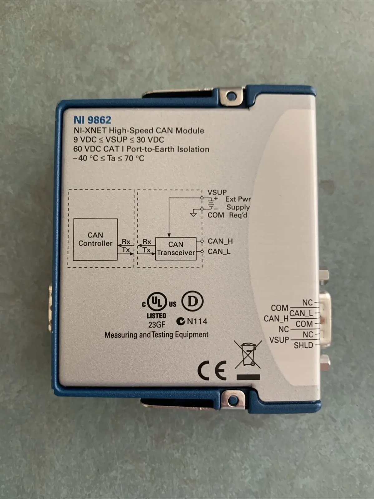 National Instruments NI 9862 NI-XNET High Speed/FD CAN Module C