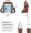 BAIGIO Umh&auml;ngetasche Herren Klein Leder Herrentasche Vintage Schultertasche Handtasche M&auml;nner Tasche Ledertasche M&auml;nnertasche Crossbody Bag f&uuml;r Arbeit Business T&auml;gliches Leben Reise