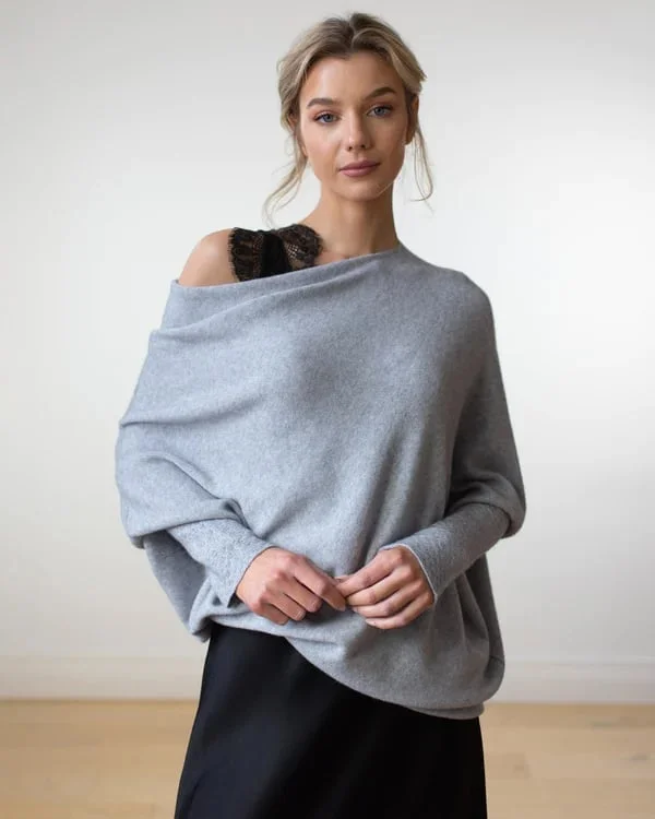 🔥Last day special🔥Asymmetric Draped Jumper (Buy 2 Free Shipping)