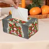 (US Local)Xmas Snowman Diamond Painting Tissue Box Wooden Diamond Art Tissue Storage Box