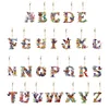 Alphabet Blumen doppelseitig - 5d DIY Handwerk Schlüsselanhänger