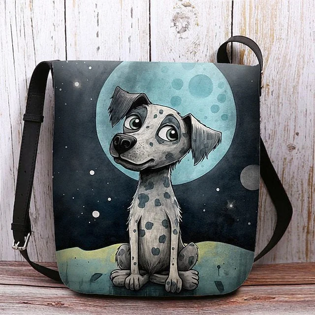 Style & Comfort for Mature Women Women's Dog Print Crossbody Bag