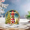 2D Flat Christmas Print DIY Diamond Painting Desktop Ornaments Kit Table Decor