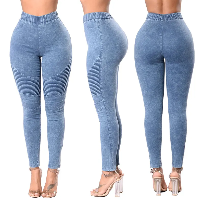 High Rise Washed Stretch Skinny Jeans  artssus