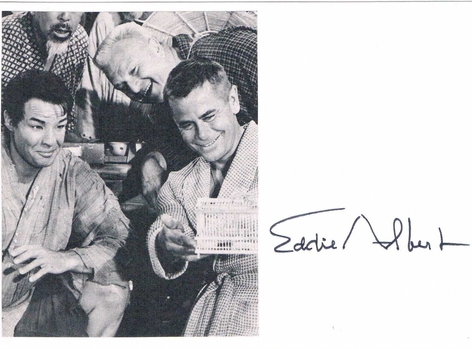 Eddie Albert 1906-2005 genuine autograph signed 4x6