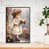 >SALE<5D DIY Full Square Drill Diamond Painting Girl Kit Home Decor Art 20x30cm