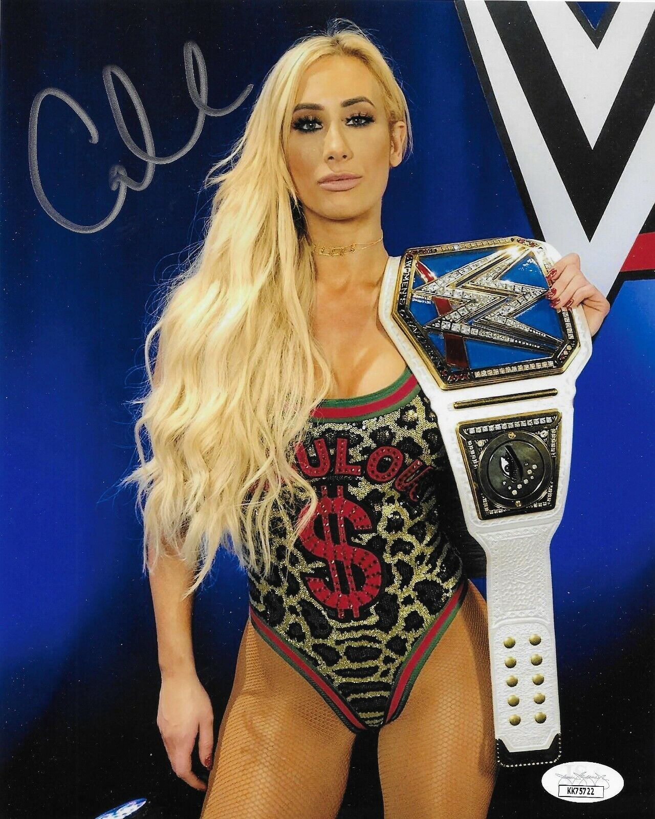 CARMELLA WWE DIVA MONEY IN THE BANK SIGNED AUTOGRAPH 8X10 Photo Poster painting #2 W / JSA COA