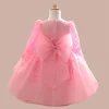 Kid Baby Girl Christening Winter Casual Flower Birthday Dresses