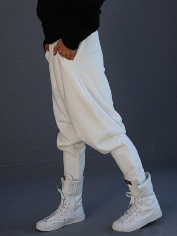 white harem pants